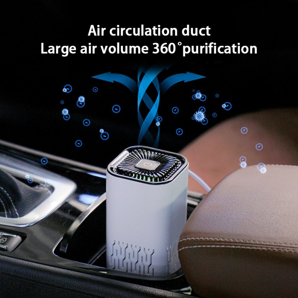Car Air Purifier Portable Negative Ion Generator Remove Formaldehyde Dust Smoke Air Freshen Washer For Home Car - Health and Wellness Innovations