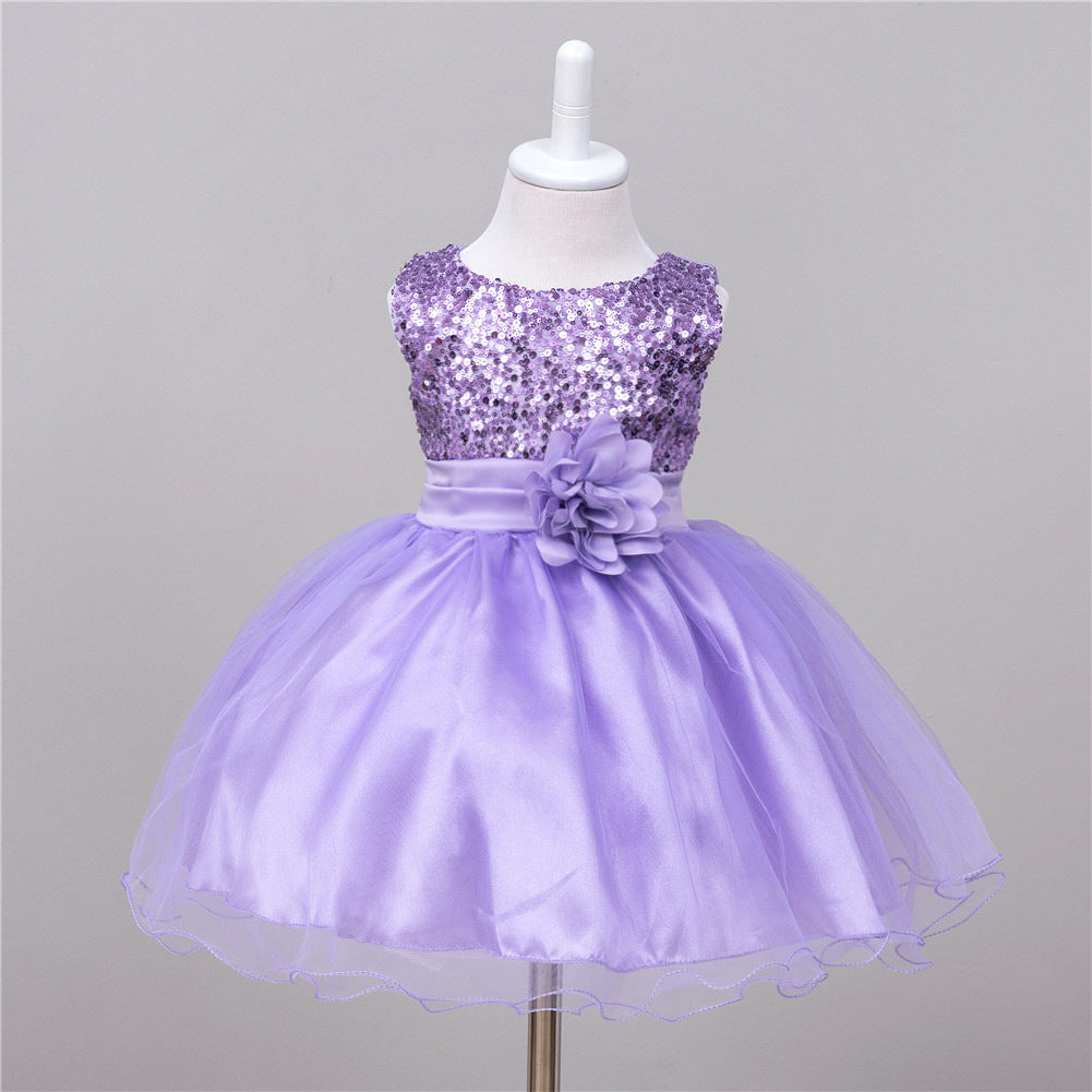 Baby Sequin Dress Flower Girl Wedding Princess Dress - Health and Wellness Innovations