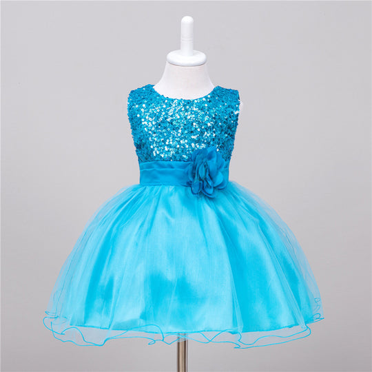 Baby Sequin Dress Flower Girl Wedding Princess Dress - Health and Wellness Innovations