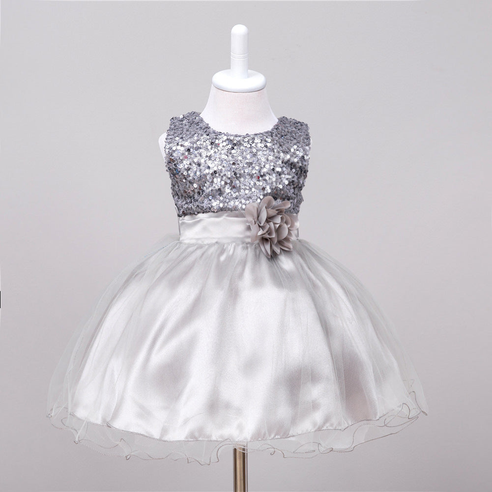 Baby Sequin Dress Flower Girl Wedding Princess Dress - Health and Wellness Innovations