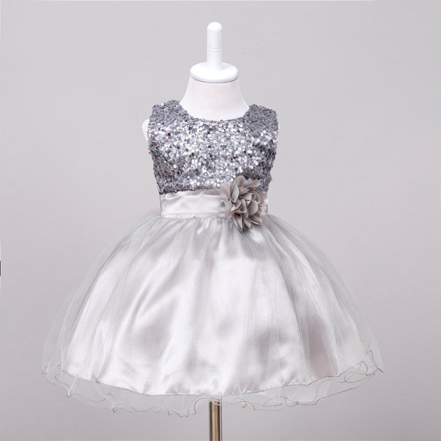 Baby Sequin Dress Flower Girl Wedding Princess Dress - Health and Wellness Innovations