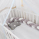 Baby Bumper Bed Braid Knot Pillow Cushion Bumper for Infant cuna Bebe lit Crib Protector Cot Bumper Room Decor - Health and Wellness Innovations