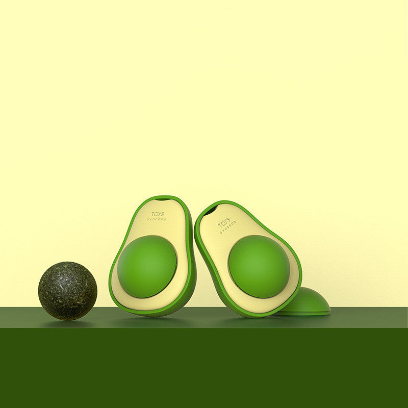 Avocado Cat Mint Multifunctional Catnip Toy 360 Rotating Self-healing Artifact Pet Supplies - Health and Wellness Innovations
