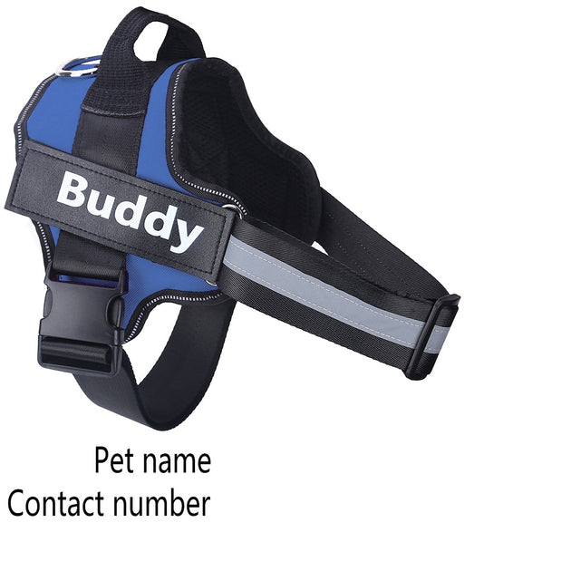 Personalized Dog Harness NO PULL Reflective Breathable Adjustable Pet Harness Vest For Small Large Dog Custom Patch Pet Supplies - Health and Wellness Innovations