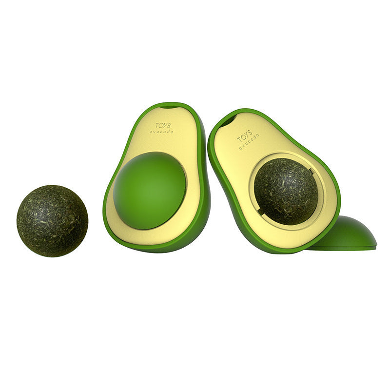 Avocado Cat Mint Multifunctional Catnip Toy 360 Rotating Self-healing Artifact Pet Supplies - Health and Wellness Innovations