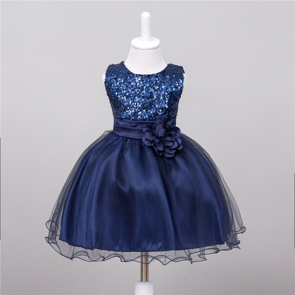 Baby Sequin Dress Flower Girl Wedding Princess Dress - Health and Wellness Innovations