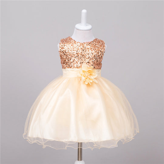 Baby Sequin Dress Flower Girl Wedding Princess Dress - Health and Wellness Innovations