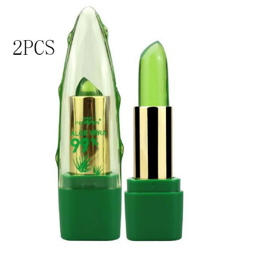Aloe Vera Gel Color Changing Lipstick Gloss  Moisturizer Anti-drying Desalination Fine-grain Lip Blam Care - Health and Wellness Innovations