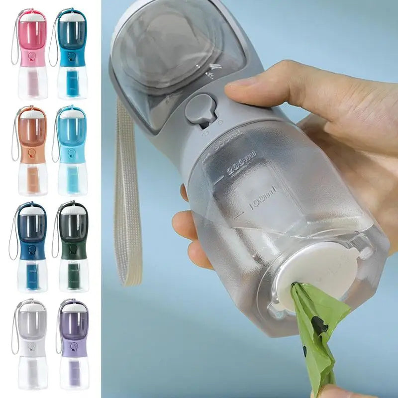 Dog Water Cup Drinking Food Garbage Bag Three-in-one Portable Small Multi-functional Pet Cups Pets Supplies - Health and Wellness Innovations