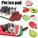 Dog Cooling Mat Pet Beds Cat Rug Ice Silk Pet Self Cooling Pad Blanket Summer Washable Oxford Farbric Cooling Down Summer Fruit - Health and Wellness Innovations