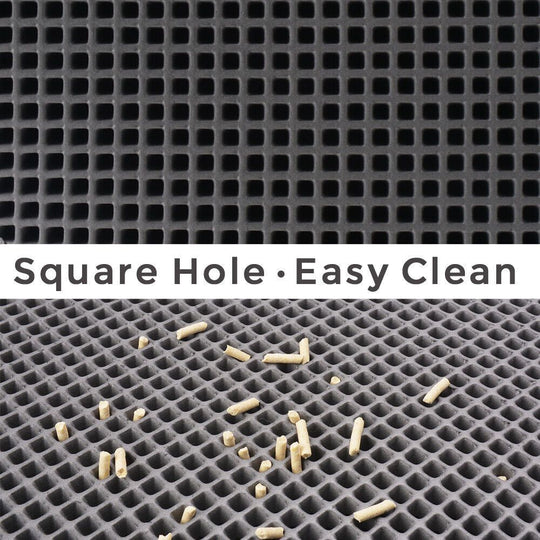 Kitty Cat Litter Mat Trapping Honeycomb Double Layer Design Waterproof Double Layer EVA Cat Litter Pad Waterproof Non-slip Sand Basin Filter Kitten Dog Washable Mattress - Health and Wellness Innovations