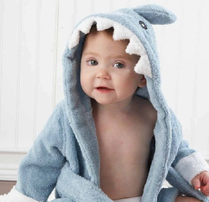 Cartoon Cute Animal Modeling Baby Bath Towels Baby Bathrobes Cotton Children's Bathrobes Baby Hooded - Health and Wellness Innovations