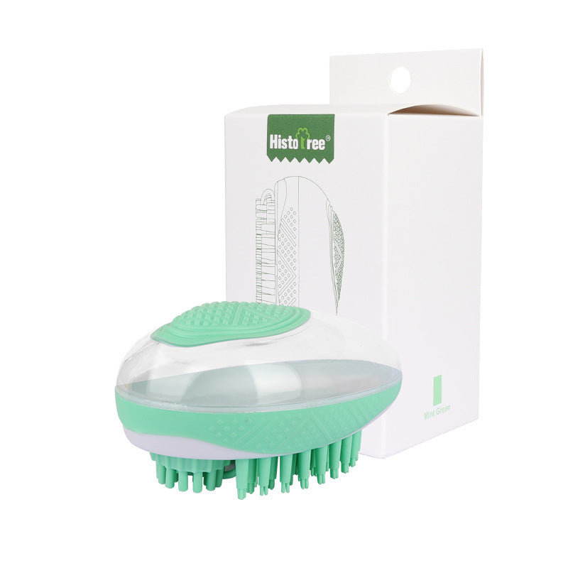 Dog Cat Bath Brush 2-in-1 Pet SPA Massage Comb Soft Silicone Pets Shower Hair Grooming Cmob Dog Cleaning Tool Pet Products - Health and Wellness Innovations