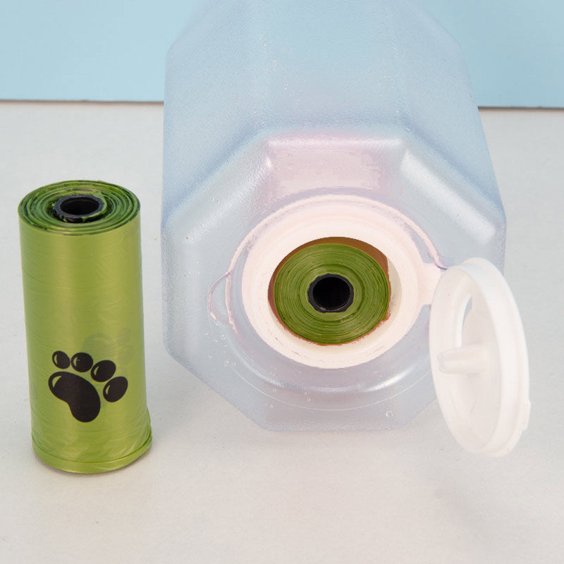 Portable Cat Dog Water Bottle Food Feeder Drinker Poop Dispenser 3 In 1 Leak-proof Multifunctional Dog Water Bottle Pet Products - Health and Wellness Innovations