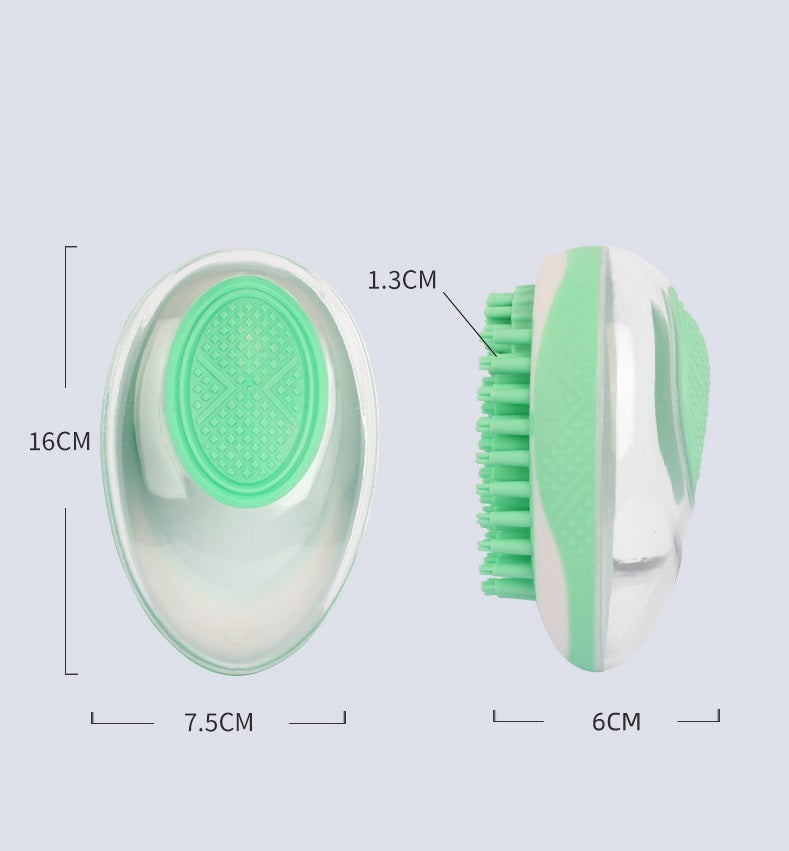 Dog Cat Bath Brush 2-in-1 Pet SPA Massage Comb Soft Silicone Pets Shower Hair Grooming Cmob Dog Cleaning Tool Pet Products - Health and Wellness Innovations