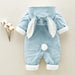 The new cotton padded cotton baby romper thickened chinchilla hooded cotton baby Onesies newborn go climbing clothes - Health and Wellness Innovations
