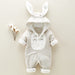 The new cotton padded cotton baby romper thickened chinchilla hooded cotton baby Onesies newborn go climbing clothes - Health and Wellness Innovations