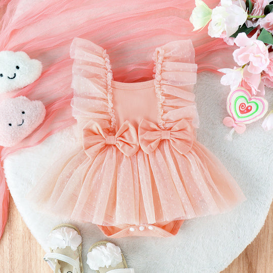 Jumpsuit Baby Net Skirt Princess Poris Dress Baby Skirt Baby Body Pants Jumpsuit - Health and Wellness Innovations