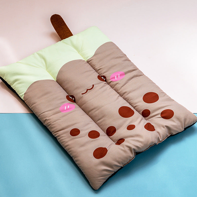 Dog Cooling Mat Pet Beds Cat Rug Ice Silk Pet Self Cooling Pad Blanket Summer Washable Oxford Farbric Cooling Down Summer Fruit - Health and Wellness Innovations