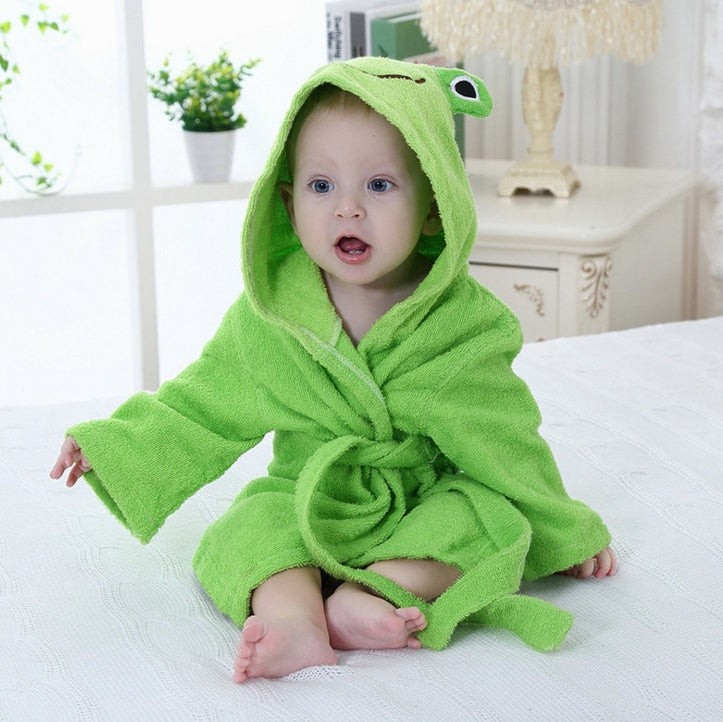 Cartoon Cute Animal Modeling Baby Bath Towels Baby Bathrobes Cotton Children's Bathrobes Baby Hooded - Health and Wellness Innovations