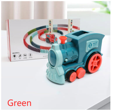 Domino Train Toys Baby Toys Car Puzzle Automatic Release Licensing Electric Building Blocks Train Toy - Health and Wellness Innovations