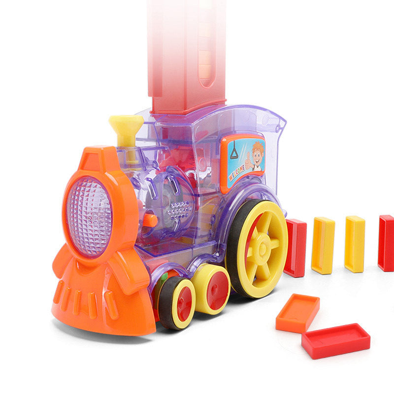 Domino Train Toys Baby Toys Car Puzzle Automatic Release Licensing Electric Building Blocks Train Toy - Health and Wellness Innovations