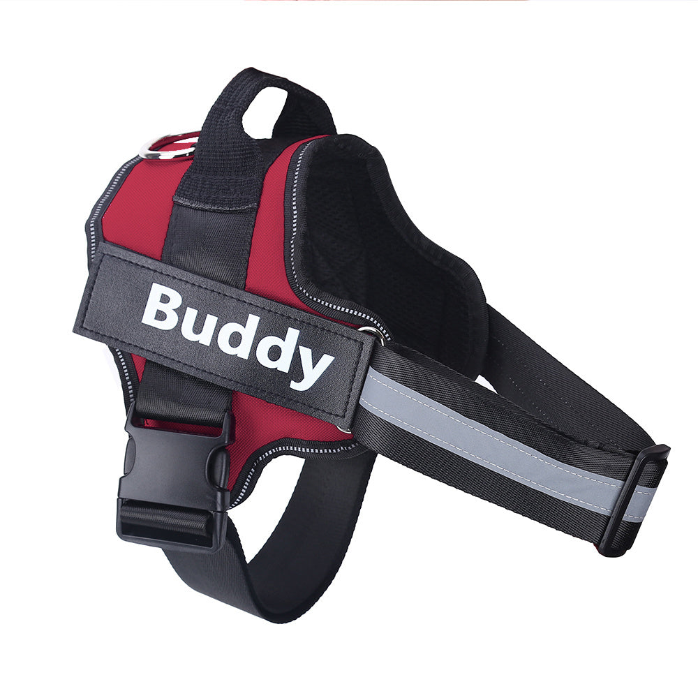 Personalized Dog Harness NO PULL Reflective Breathable Adjustable Pet Harness Vest For Small Large Dog Custom Patch Pet Supplies - Health and Wellness Innovations