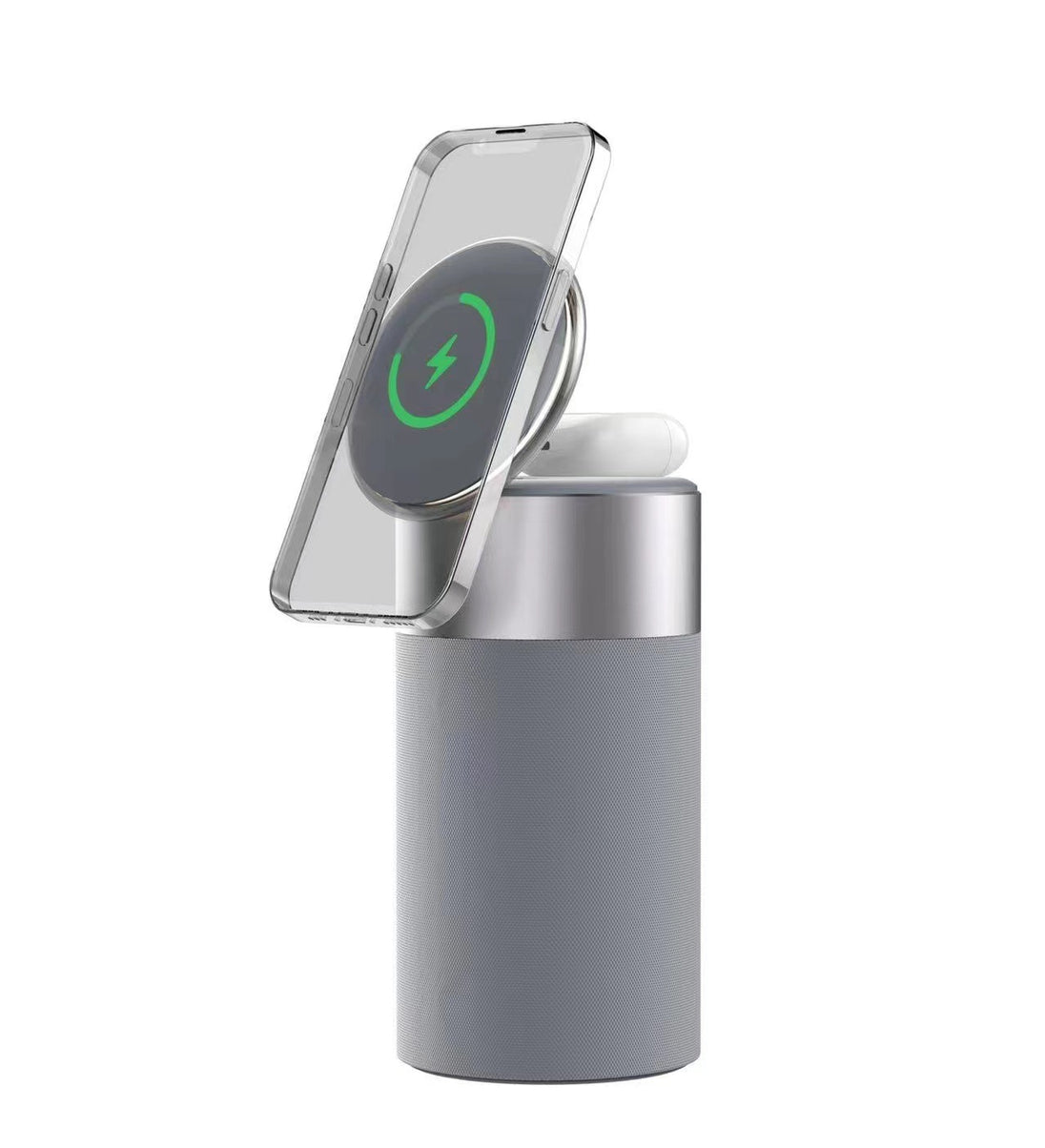 3 In 1 Multi-Function IPhone And AirPods Wireless Charger Portable Bluetooth Speaker With Touch Lamp For Home And Office - Health and Wellness Innovations
