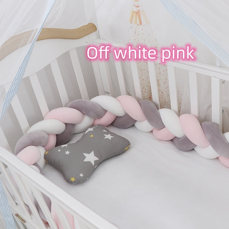 Baby Bumper Bed Braid Knot Pillow Cushion Bumper for Infant cuna Bebe lit Crib Protector Cot Bumper Room Decor - Health and Wellness Innovations