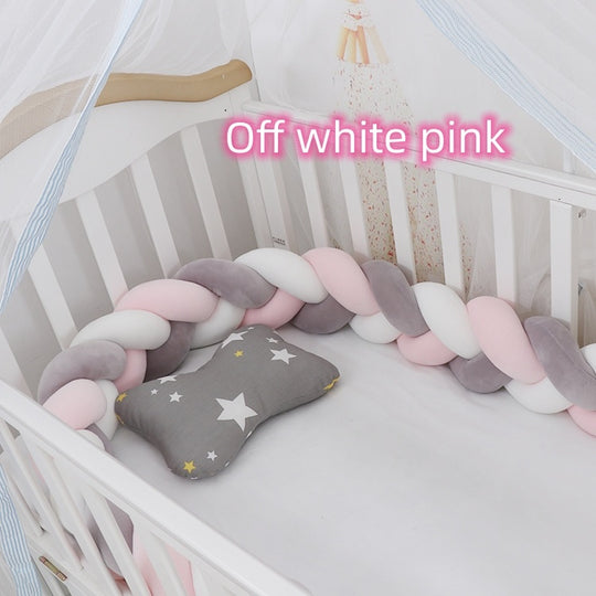 Baby Bumper Bed Braid Knot Pillow Cushion Bumper for Infant cuna Bebe lit Crib Protector Cot Bumper Room Decor - Health and Wellness Innovations
