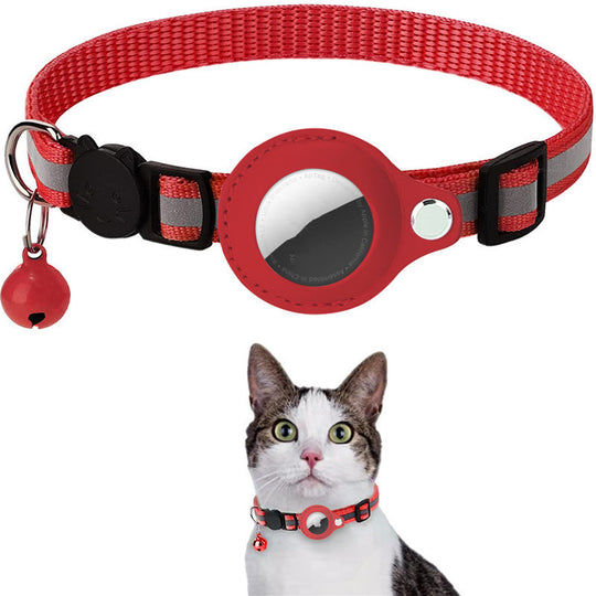 Reflective Collar Waterproof Holder Case For Airtag Air Tag Airtags Protective Cover Cat Dog Kitten Puppy Nylon Collar - Health and Wellness Innovations
