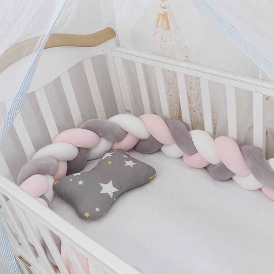 Baby Bumper Bed Braid Knot Pillow Cushion Bumper for Infant cuna Bebe lit Crib Protector Cot Bumper Room Decor - Health and Wellness Innovations