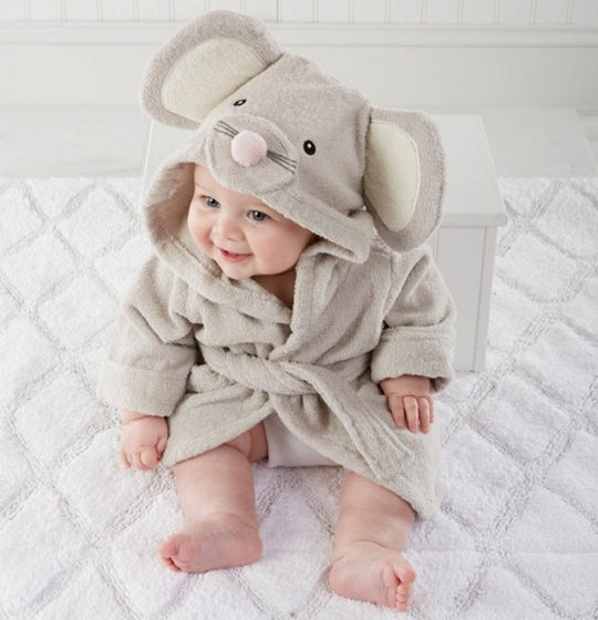Cartoon Cute Animal Modeling Baby Bath Towels Baby Bathrobes Cotton Children's Bathrobes Baby Hooded - Health and Wellness Innovations