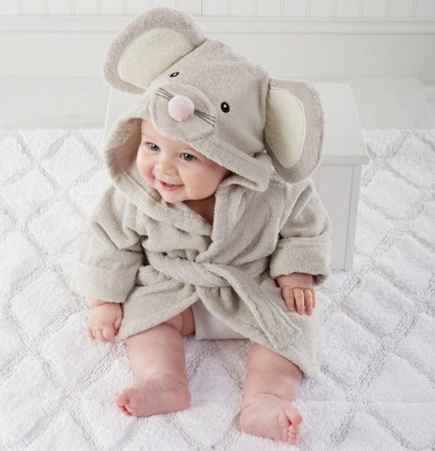 Cartoon Cute Animal Modeling Baby Bath Towels Baby Bathrobes Cotton Children's Bathrobes Baby Hooded - Health and Wellness Innovations