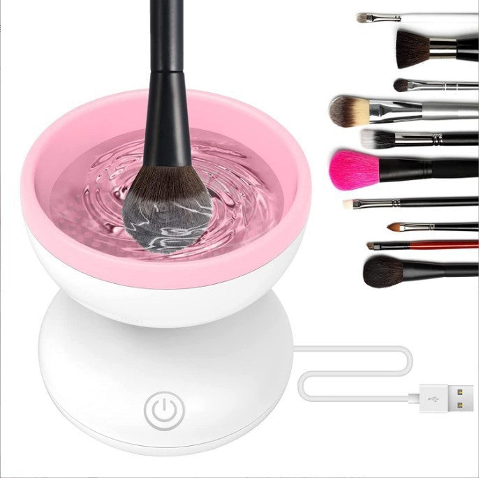 Electric Makeup Brush Cleaner Machine Portable Automatic USB Cosmetic Brush Cleaner Tools For All Size Beauty Makeup Brushes Set - Health and Wellness Innovations
