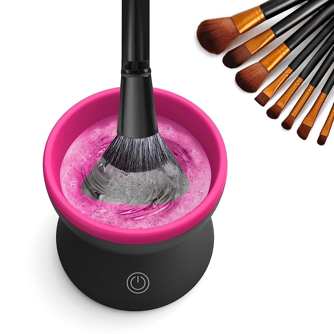 Electric Makeup Brush Cleaner Machine Portable Automatic USB Cosmetic Brush Cleaner Tools For All Size Beauty Makeup Brushes Set - Health and Wellness Innovations