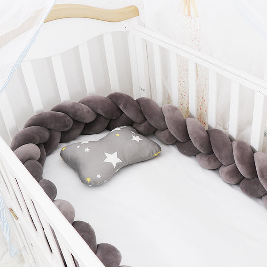 Baby Bumper Bed Braid Knot Pillow Cushion Bumper for Infant cuna Bebe lit Crib Protector Cot Bumper Room Decor - Health and Wellness Innovations
