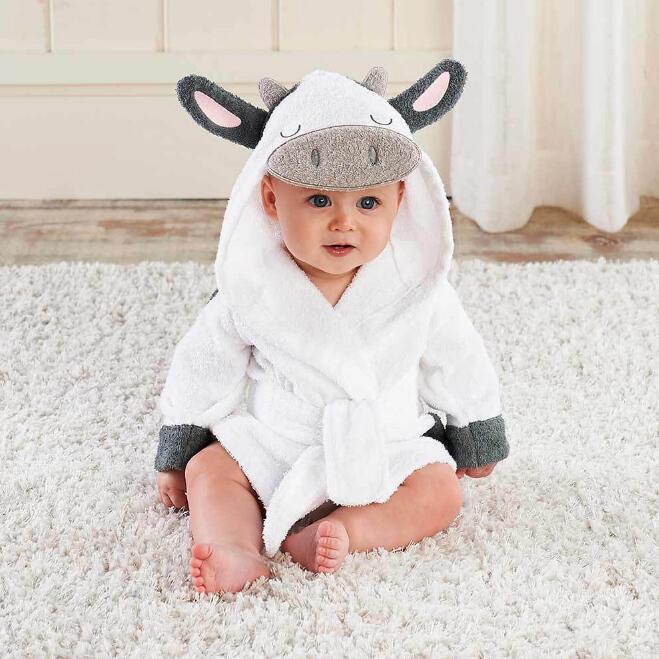 Cartoon Cute Animal Modeling Baby Bath Towels Baby Bathrobes Cotton Children's Bathrobes Baby Hooded - Health and Wellness Innovations