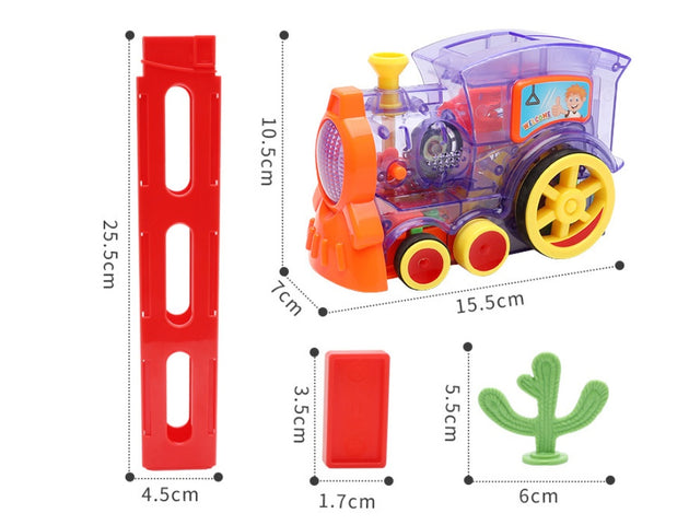 Domino Train Toys Baby Toys Car Puzzle Automatic Release Licensing Electric Building Blocks Train Toy - Health and Wellness Innovations