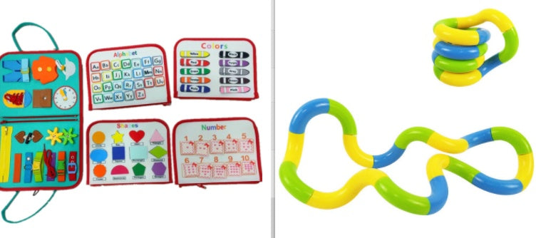 New Busy Book Children's Busy Board Dressing And Buttoning Learning Baby Early Education Preschool Sensory Learning Toy - Health and Wellness Innovations