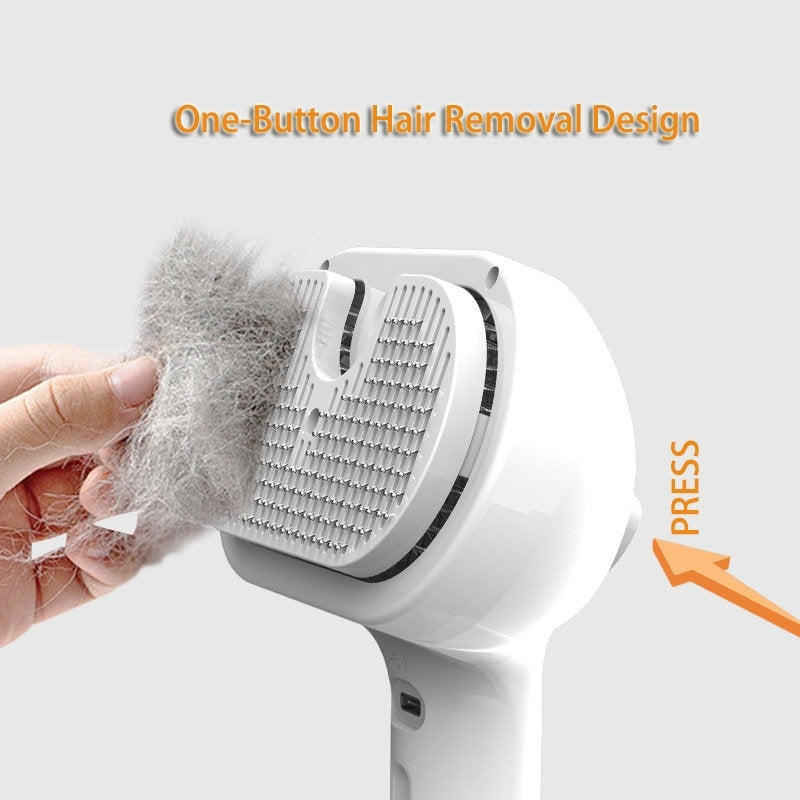 Pet Comb Self Cleaning Pets Hair Remover Brush For Dogs Grooming Tools Dematting Comb Built-in Mist Humidifier Pet Products - Health and Wellness Innovations
