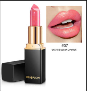 Shiny Metallic Lipstick Pearlescent Color Temperature Change Lipstick Gilt Lipstick - Health and Wellness Innovations