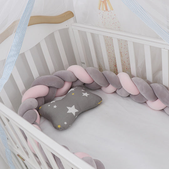 Baby Bumper Bed Braid Knot Pillow Cushion Bumper for Infant cuna Bebe lit Crib Protector Cot Bumper Room Decor - Health and Wellness Innovations