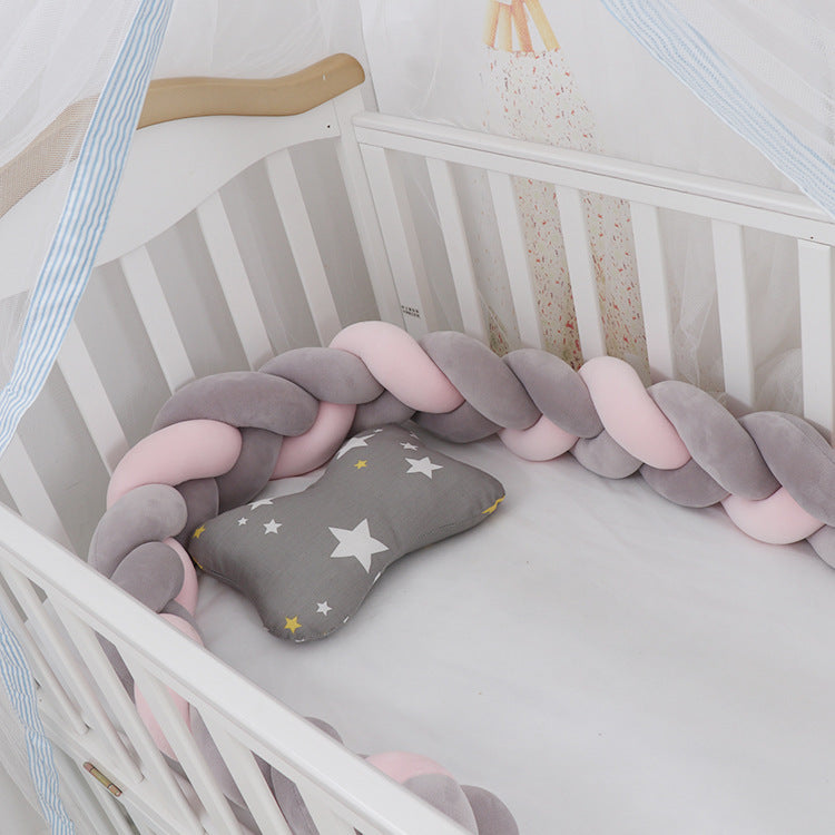 Baby Bumper Bed Braid Knot Pillow Cushion Bumper for Infant cuna Bebe lit Crib Protector Cot Bumper Room Decor - Health and Wellness Innovations