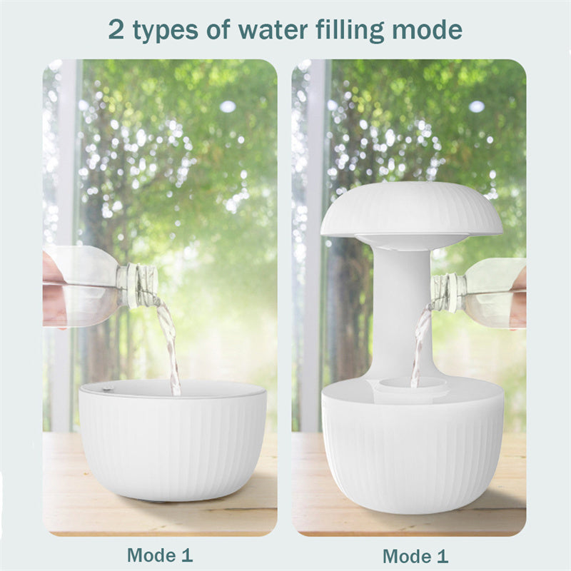 Anti-gravity Air Humidifier Mute Countercurrent Humidifier Levitating Water Drops Cool Mist Maker Fogger Relieve Fatigue - Health and Wellness Innovations