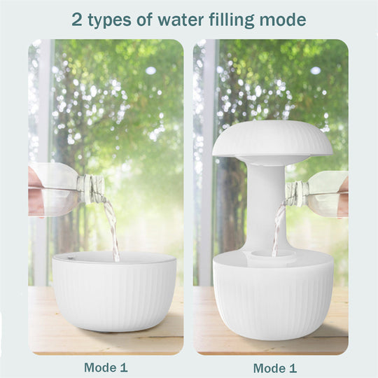 Anti-gravity Air Humidifier Mute Countercurrent Humidifier Levitating Water Drops Cool Mist Maker Fogger Relieve Fatigue - Health and Wellness Innovations