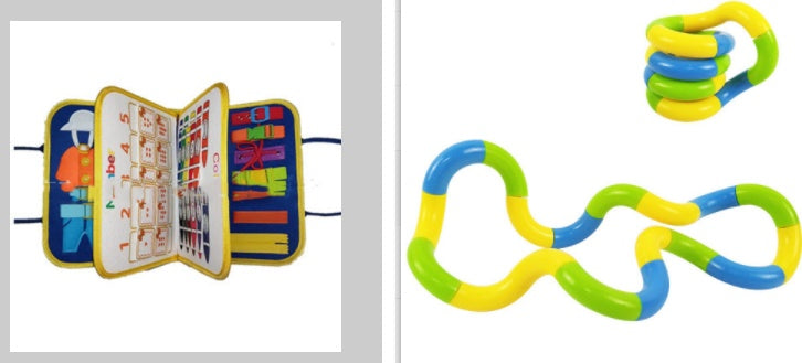 New Busy Book Children's Busy Board Dressing And Buttoning Learning Baby Early Education Preschool Sensory Learning Toy - Health and Wellness Innovations