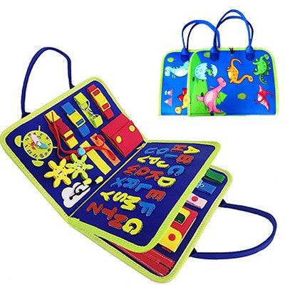 New Busy Book Children's Busy Board Dressing And Buttoning Learning Baby Early Education Preschool Sensory Learning Toy - Health and Wellness Innovations