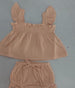 Girls' Solid Color Sling Top Hot Pants Suit - Health and Wellness Innovations