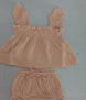 Girls' Solid Color Sling Top Hot Pants Suit - Health and Wellness Innovations